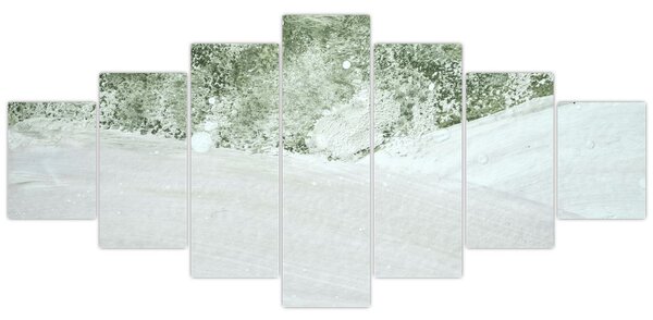 Obraz - Abstrakce štětci (210x100 cm)