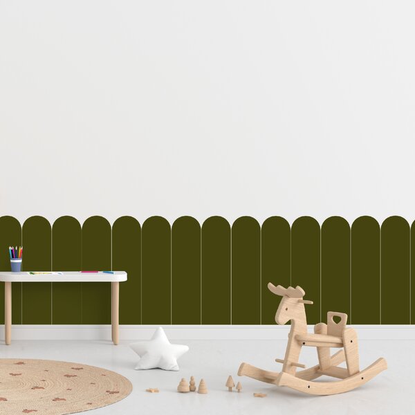 PIPPER. Textilní samolepící tapeta - Oblouk - Khaki barva Barva: Bledá, Velikost: 60cm
