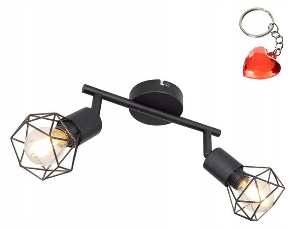 Bodové svítidlo Xara I černé 2bodové Globo Lighting
