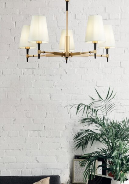 Maytoni H001CL-05BS - Lustr na tyči ZARAGOZA 5xE14/40W/230V