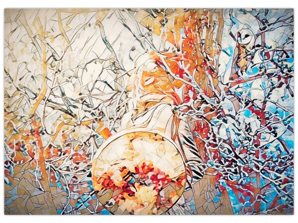 Obraz - Mozaiková abstrakce (70x50 cm)