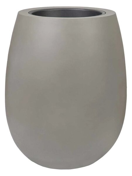 Designový květináč BALAO , sklolaminát, 50x40 cm, šedá