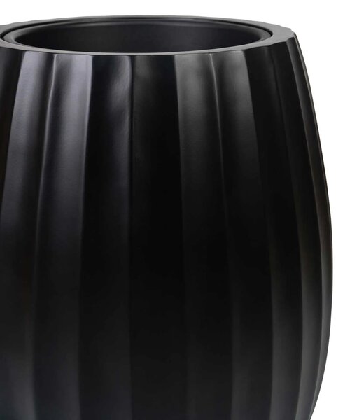 Designový květináč BALAO , sklolaminát, 50x39 cm, černá