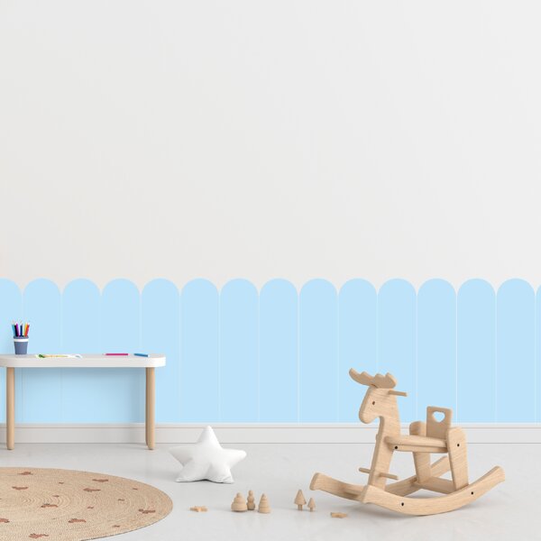 PIPPER. Textilní samolepící tapeta - Oblouk - Námořnická modrá Barva: Kombinace, Velikost: 60cm