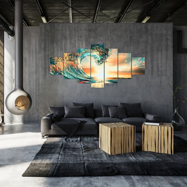 Obraz - Vlna (210x100 cm)