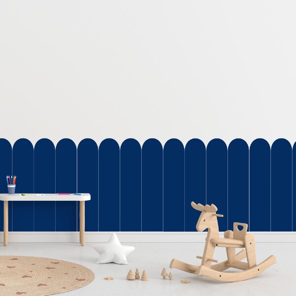 PIPPER. Textilní samolepící tapeta - Oblouk - Námořnická modrá Barva: Kombinace, Velikost: 60cm