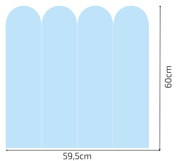 PIPPER. Textilní samolepící tapeta - Oblouk - Námořnická modrá Barva: Kombinace, Velikost: 60cm