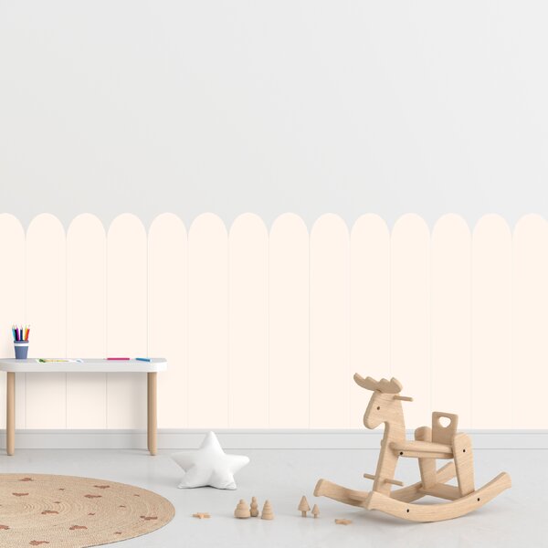 PIPPER. Textilní samolepící tapeta - Oblouk - Krémová barva Barva: Kombinace, Velikost: 60cm