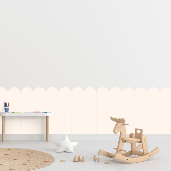 PIPPER. Textilní samolepící tapeta - Oblouk - Krémová barva Barva: Kombinace, Velikost: 60cm