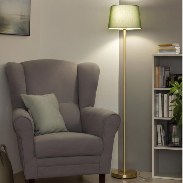 Brilagi - LED Stojací lampa CERIA 1xE27/20W/230V pr. 30 cm zelená/zlatá