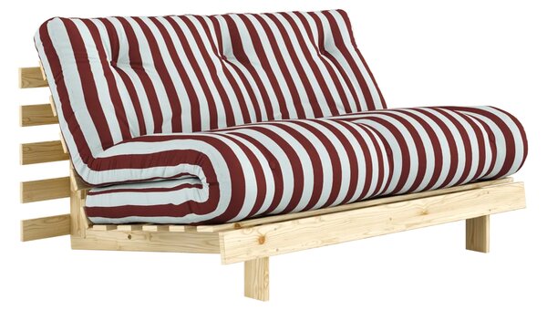 Karup Design Rozkládací pohovka ROOTS - 140 x 200 / 422 Burgundy-Light Blue