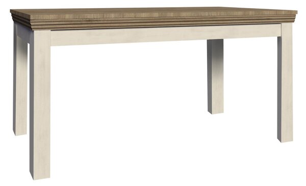 Rozkládací jídelní stůl Royal ST 160 cm Bílá/Dub