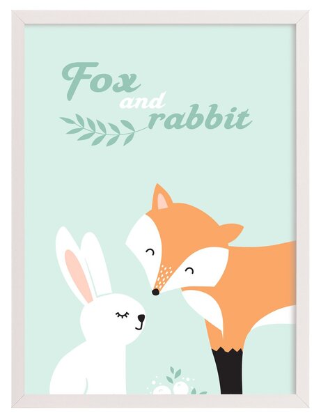 Obrázek Forest Friends fox&rabbit 30x40 cm