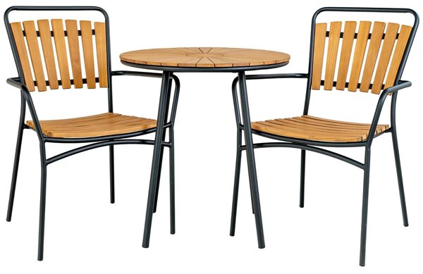 Nordic Living Teakový zahradní stůl Cleveland 70 cm