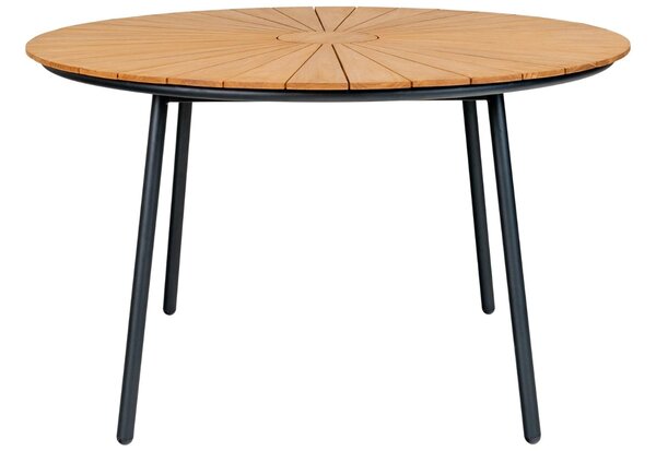 Nordic Living Teakový zahradní stůl Cleveland 130 cm