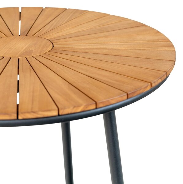 Nordic Living Teakový zahradní stůl Cleveland 130 cm