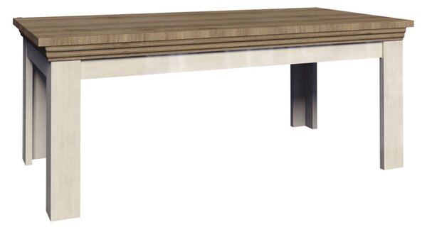 Konferenční stolek Royal LN 90 cm Bílá/Dub