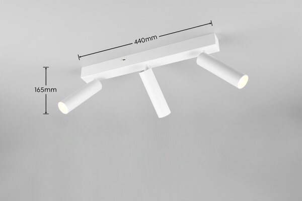 Trio T849210331 LED bodové stropní svítidlo AMBALA integrovaný LED zdroj | 3x500lm | 2300+3000+4000K