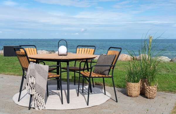 Nordic Living Teaková zahradní židle Cleveland
