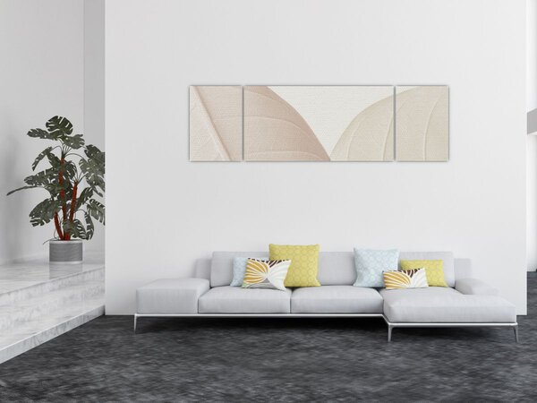 Obraz - Texturované listy (170x50 cm)