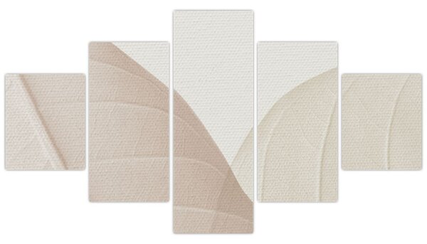 Obraz - Texturované listy (125x70 cm)