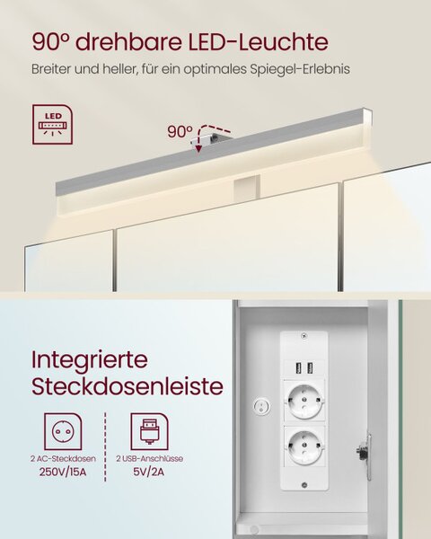 Zrcadlová skříňka BBK126W01