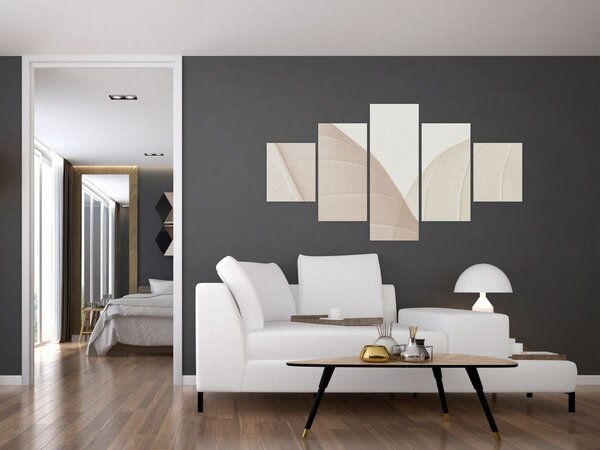 Obraz - Texturované listy (125x70 cm)