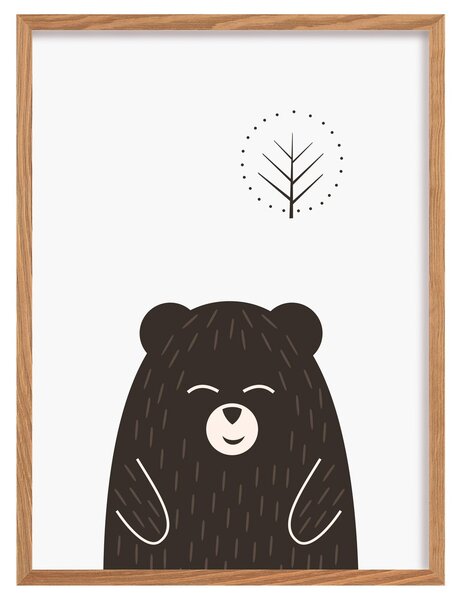 Obrázek Scandi Forest bear I 30x40 cm