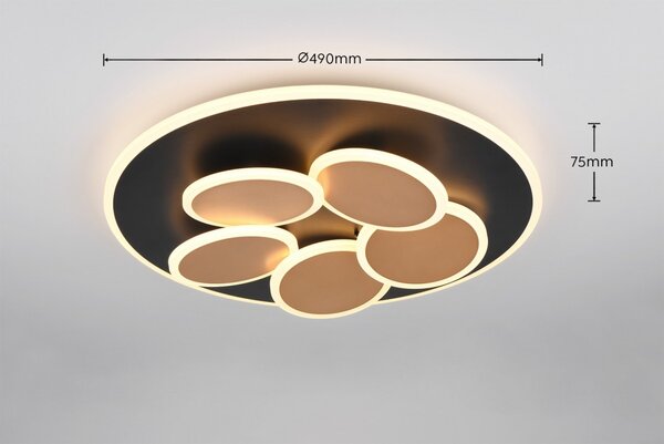 Trio T653210680 LED přisazené stropní svítidlo MANDALA | 35W integrovaný LED zdroj | 4200lm | 2700-6500K