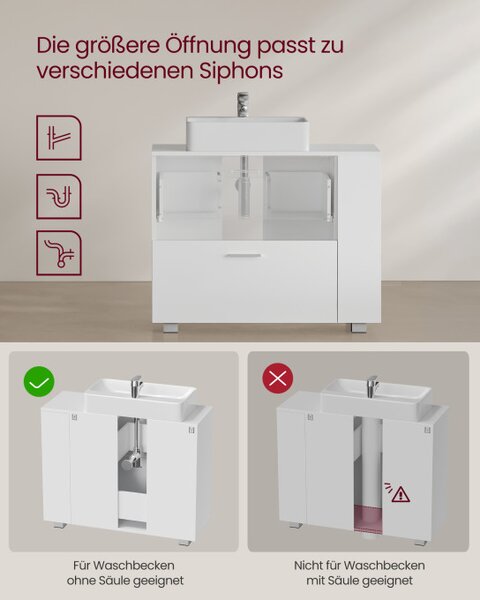 Skříňka pod umyvadlo BBK502W01
