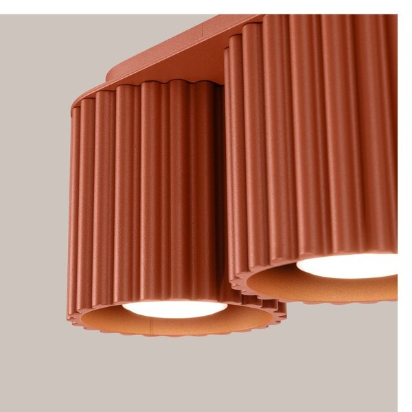 Kovové bodové svítidlo v terakotové barvě 10x21 cm Zora – Sollux