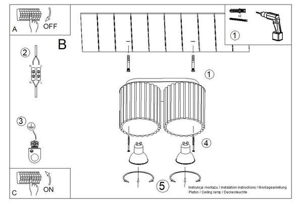 Kovové bodové svítidlo v terakotové barvě 10x21 cm Zora – Sollux