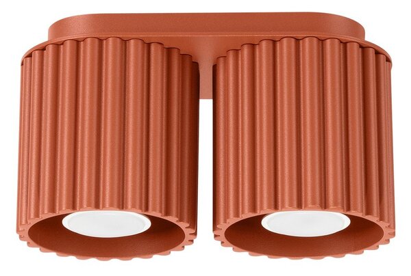 Kovové bodové svítidlo v terakotové barvě 10x21 cm Zora – Sollux
