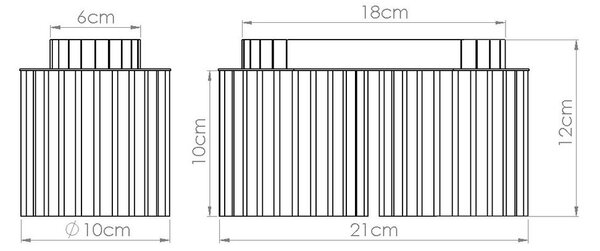 Kovové bodové svítidlo v terakotové barvě 10x21 cm Zora – Sollux