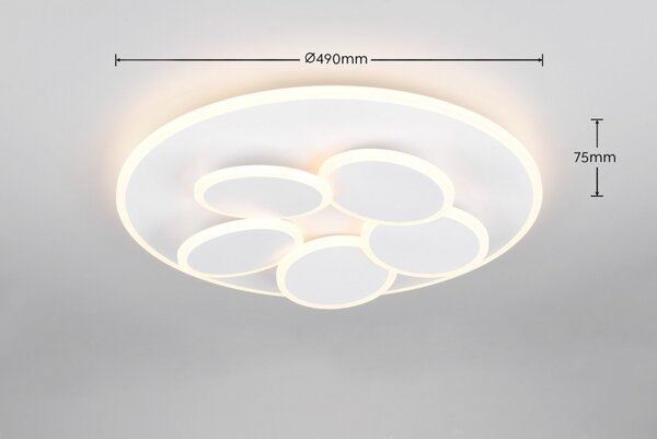 Trio T653210631 LED přisazené stropní svítidlo MANDALA | 35W integrovaný LED zdroj | 4200lm | 2700-6500K