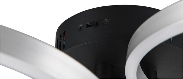 Trio T648110605 LED přisazené stropní svítidlo CARUSO | 43W integrovaný LED zdroj | 4980lm | 2300+3000+4000K