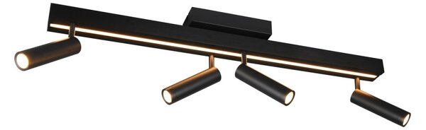 Trio T648310532 LED přisazené stropní svítidlo ZENO | 12+4x5,5W integrovaný LED zdroj | 4x650lm | 2700-6500K