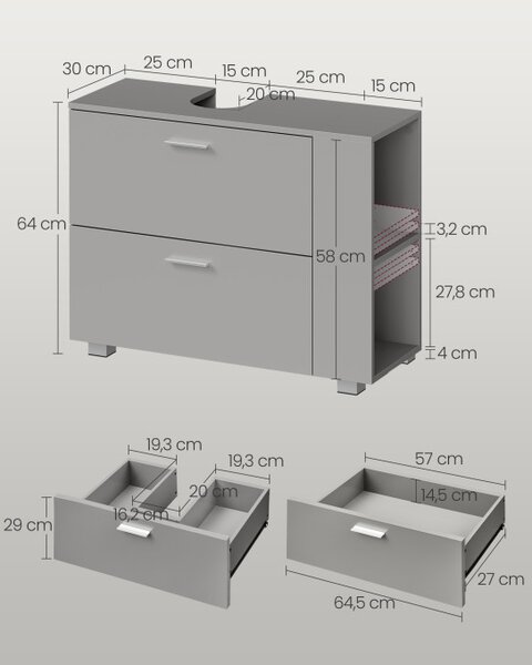 Skříňka pod umyvadlo BBK502G01
