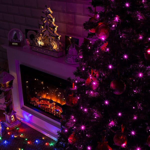 Venkovní LED vánoční řetěz - růžová, 100m, 1000 LED