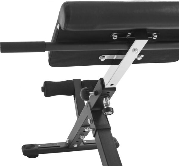 Gorilla Sports Hyperextenzní lavička skládací, černá