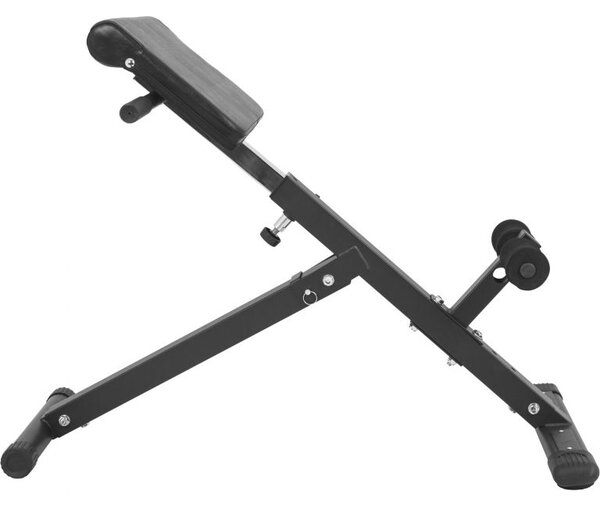Gorilla Sports Hyperextenzní lavička skládací, černá
