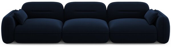 -25 % Dny MOMENTI– Cosmopolitan Design Královsky modrá sametová čtyřmístná pohovka Sydney 320 cm