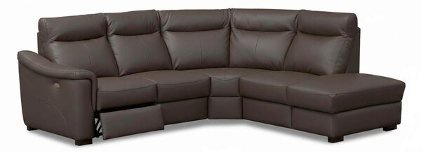 ROHOVÁ SEDAČKA, textil, kůže, tmavě hnědá Livetastic - Sedací soupravy, Online Only