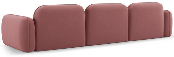 -25 % Dny MOMENTI– Cosmopolitan Design Růžová sametová čtyřmístná pohovka Sydney 320 cm