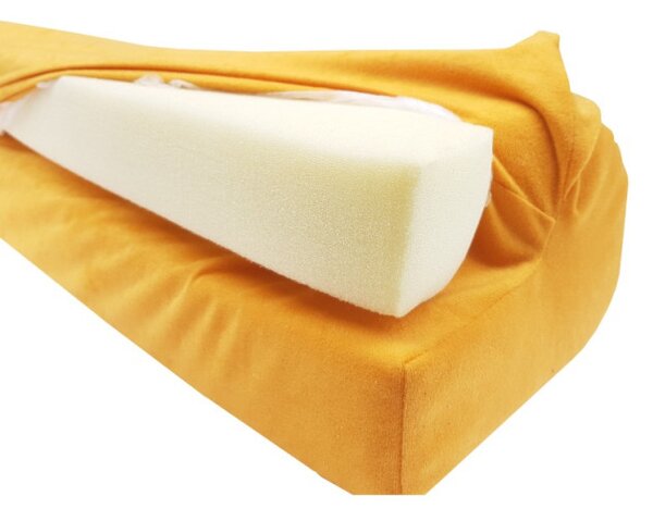 Chránič na dětskou postýlku žlutý, 50 cm
