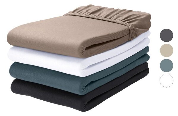 Livarno® Žerzejové napínací prostěradlo, 90-100 x 200 cm (100401147)