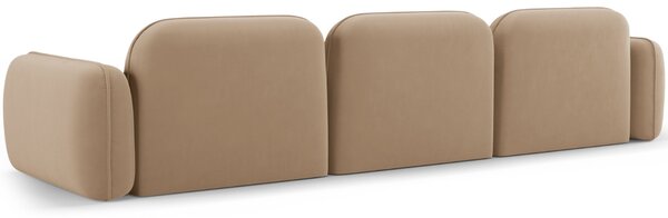 -25 % Dny MOMENTI– Cosmopolitan Design Pískově hnědá sametová čtyřmístná pohovka Sydney 320 cm
