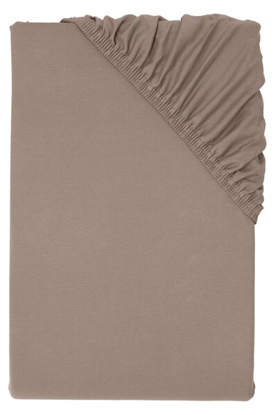 Livarno® Žerzejové napínací prostěradlo, 90-100 x 200 cm (hnědá) (100401147002)