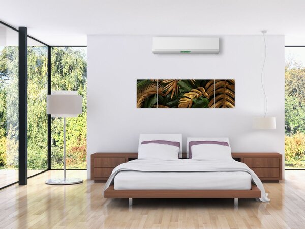 Obraz - Zlaté listy (170x50 cm)