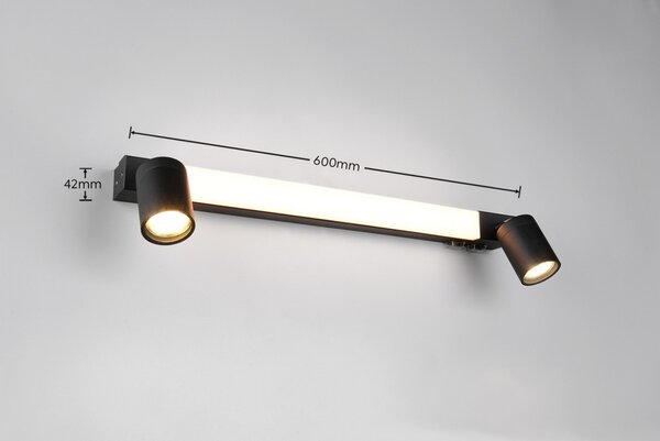 Trio T281470332 LED nástěnné svítidlo nad zrcadlo ENRICO | 7W integrovaný LED zdroj | 620lm | 2300+3000+4000K